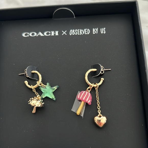 Coach x Observed By Us Gold Earrings - Picture 4 of 5